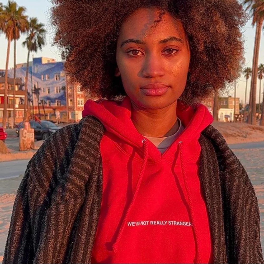 WNRS Red Pullover Hoodie “Meeting You Was A Nice Accident”
